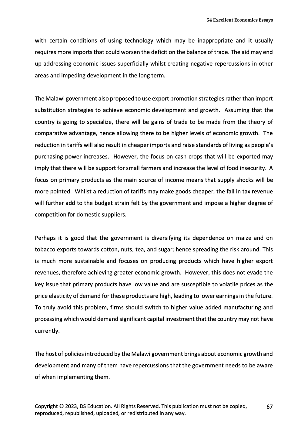 55 Excellent Economics Essays (PDF)