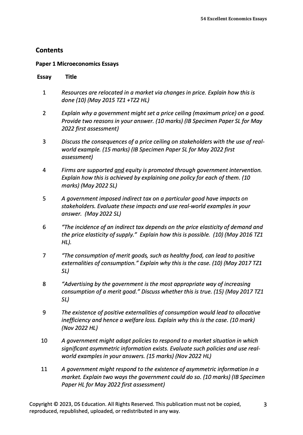 55 Excellent Economics Essays (PDF)